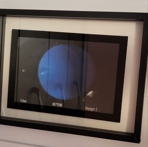 Neptune 3D card with frame 6.5"Inches T x 8.5" Inches L